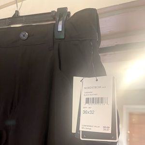 Nordstrom Black Calloway 36x32 Dress/ Work Pants polyester/ cotton